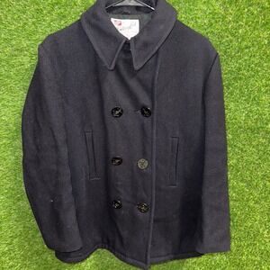 Vintage‎ Monterey Club Sportswear Pea Coat Double Breasted Jacket Mens 1960's